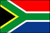 南アフリカの国旗は、赤：過去の対立の中で流された血、青：空と二つの海、緑：自然　黄：南アフリカで産出される金に代表される天然資源、黒：南アフリカの黒人の国民、と同時に他のアフリカ諸国とのつながり、白：南アフリカの白人の国民、と同時に平和を表現していると言われています
