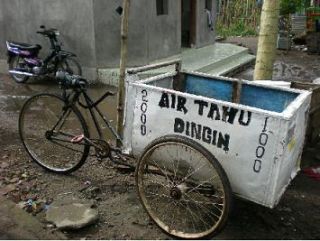 豆腐行商用の自転車