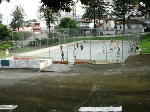 公園に設置されたフットサルのコート