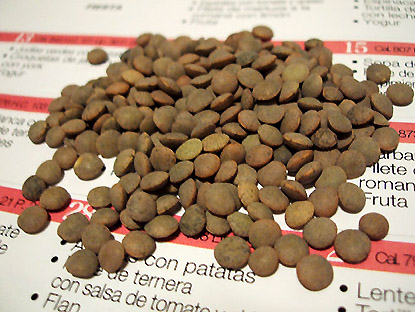 lentejas（レンズ豆）
