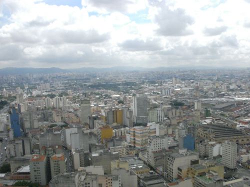 屋上からのサンパウロの風景