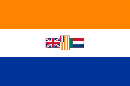 植民地時代の南アフリカの旗、オランダとともに英国の影響も