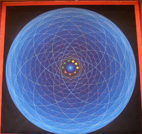 一辺が２ｍくらいの巨大マンダラ