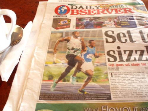 ジャマイカの新聞でも、毎日取り上げられる