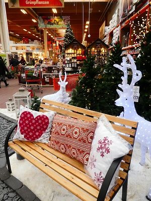 週末のホームセンターでは、花やクリスマス飾り、冬が来る前に修理するのかペンキなど買い込んでいる人が多くいました
