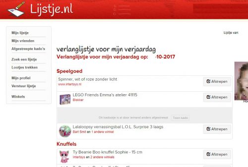 www.lijstje.nl より