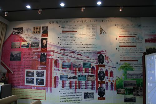壁には日本統治時代の写真と歴史が記されています