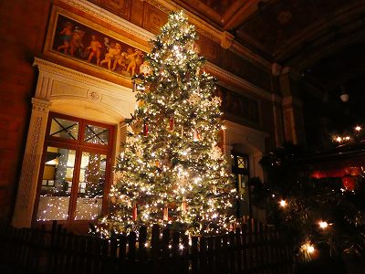 クリスマスの時期には、幻想的なツリーやイルミネーションも見どころ