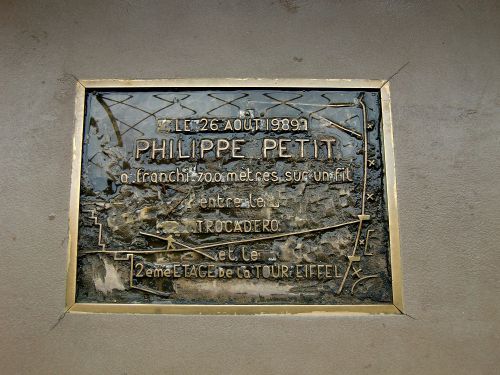 フィリップ・プチ氏の記念パネルが展示してあった。　　