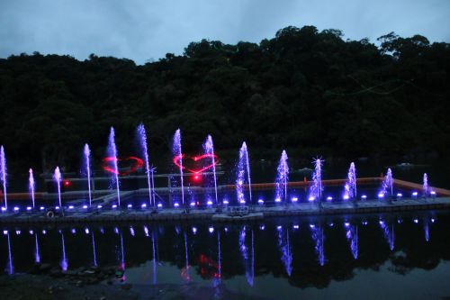 １８時３０分からの噴水ショー