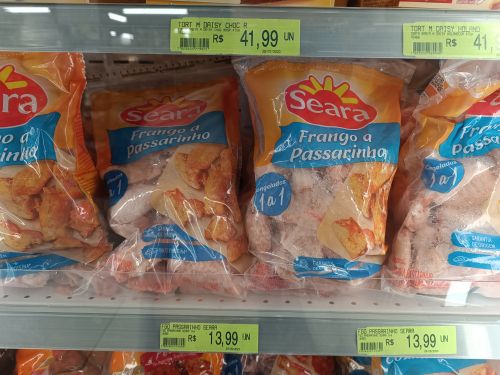 ブラジルで販売されている冷凍鶏肉