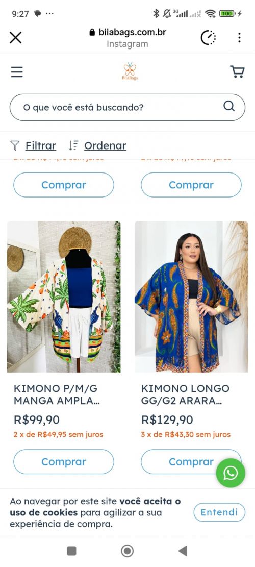 ブラジルでファッションとしての“キモノ風カーディガン”