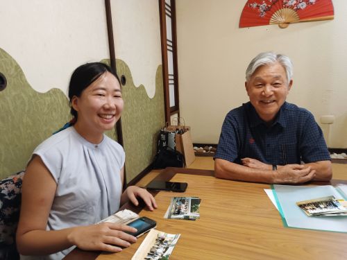 帯広柏葉高校出身の松田亜弓さんと飯崎貞夫さん