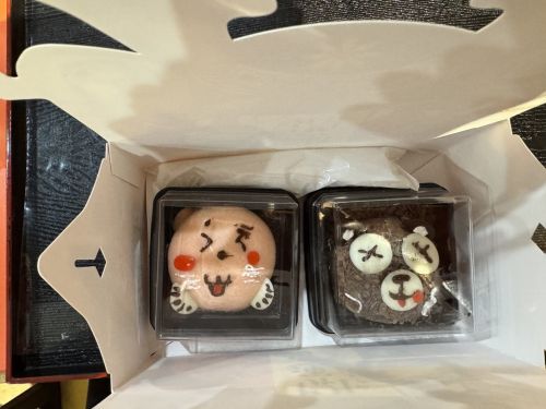 筆者がデコレーションした和菓子